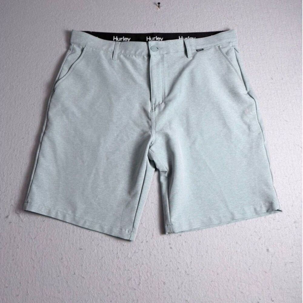 Mens Hurley Hybrid Spacedye Walk Short Size 36 Lt. Gray Golf Walking Quick Dry